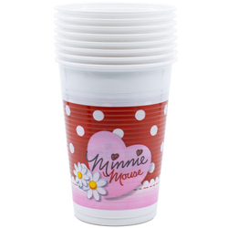 Распродажа Стакан пласт Минни Ромашки 200мл 8шт/Р