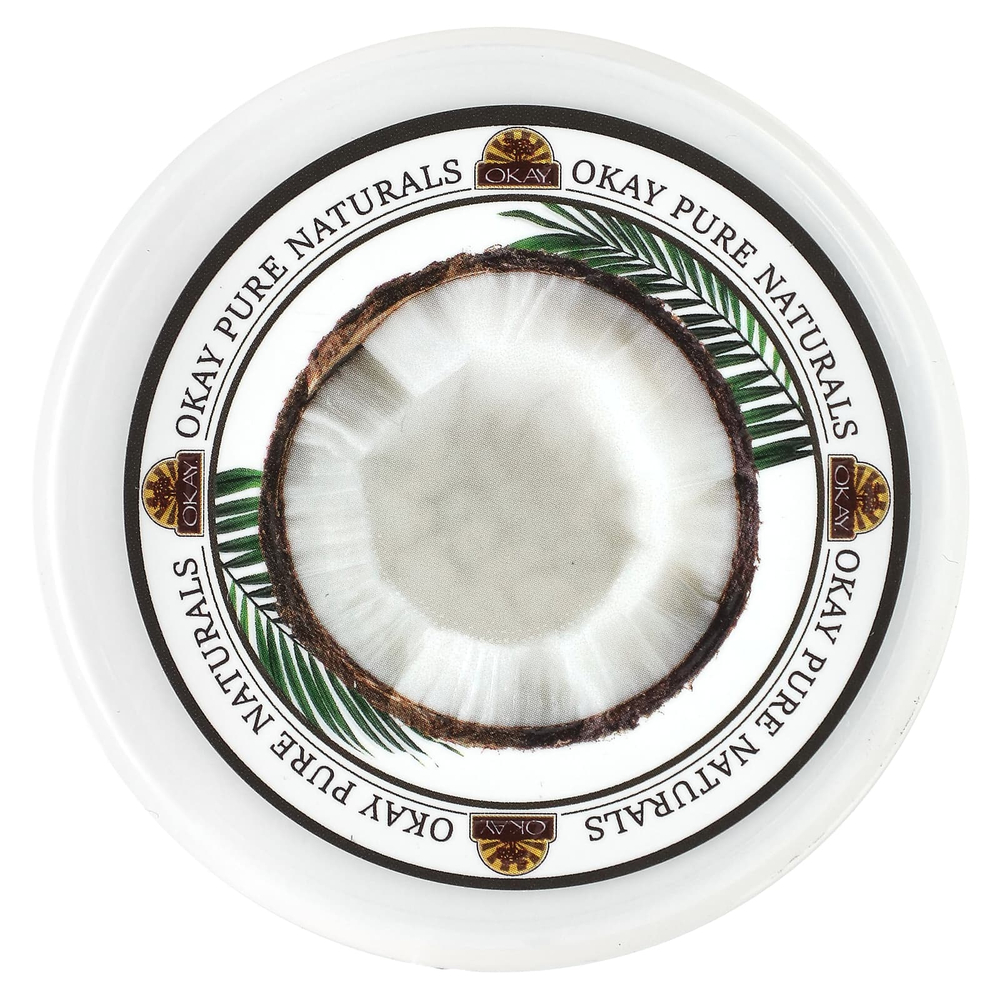 Okay Pure Naturals, Полностью натуральное кокосовое масло, глубокое увлажнение, 177 мл (6 унций)