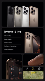 Смартфон Apple iPhone 16 Pro 128Gb eSIM + SIM Black Titanium