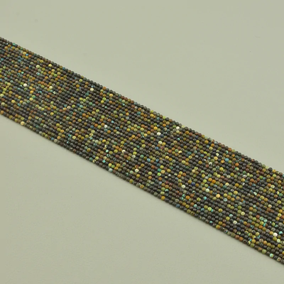 Нитка Хризоколла,Бирюза 37 см. 2 мм. (Без замка)