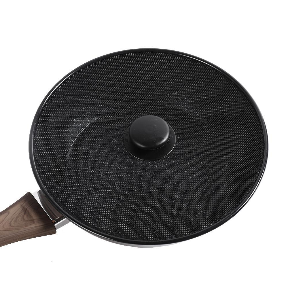 Крышка-сетка от брызг 29см с ручкой