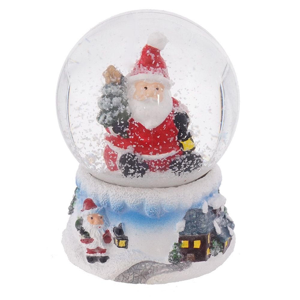 GAEM Фигурка декор в стекл шаре "Дед Мороз/Снеговик", D4,5 см, L5 W5 H6 см, 4в.