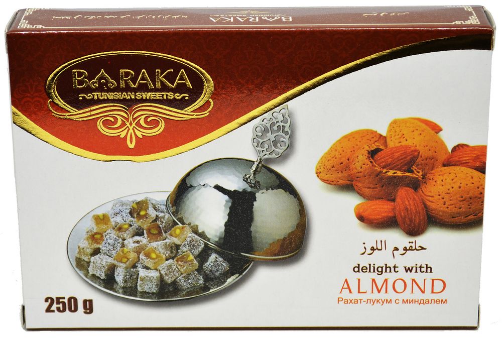 Рахат-лукум Baraka с миндалем 250 г