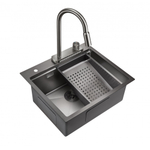 Мойка для кухни Milacio Denia 57 Steel MC.77409 сталь воронёная