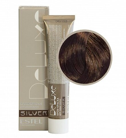 Краска для седых волос Estel DeLuxe Silver (светлый шатен медно-красный) 5/45