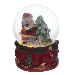 GAEM Фигурка декоративная "Дед Мороз/Снеговик" в стекл шаре, L6 W6 H8,5 см, 2в.