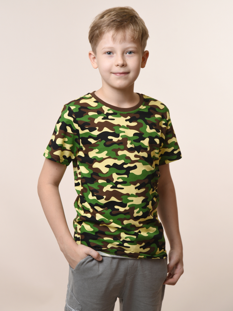 Футболка для мальчика камуфляжная