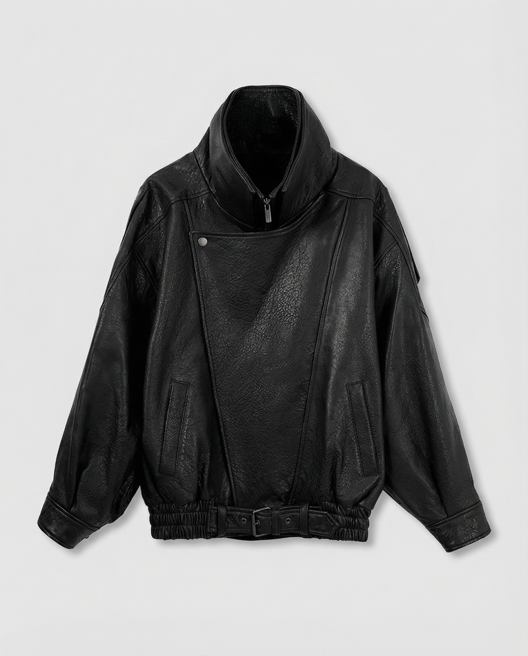 Кожаная куртка ARVELL (black)