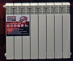 ROMMER BI500  8 секции радиатор биметалический (RAL9016)