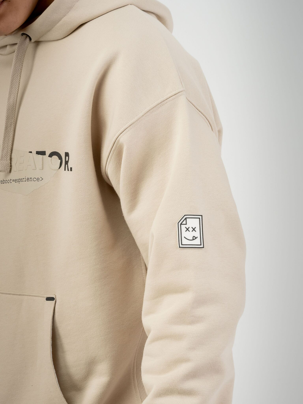 Худи мужское ORIGINAL CREATOR ERROR_404 HOODIE, Бежевый