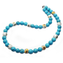 Бусы "Крым Весна" бирюза, керамика