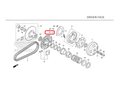 23226-KM1-010. ROLLER, GUIDE