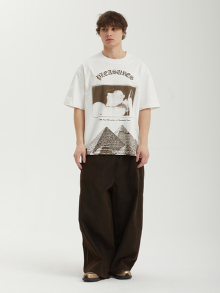 Мужские Брюки Paneled Herringbone Washed Balloon