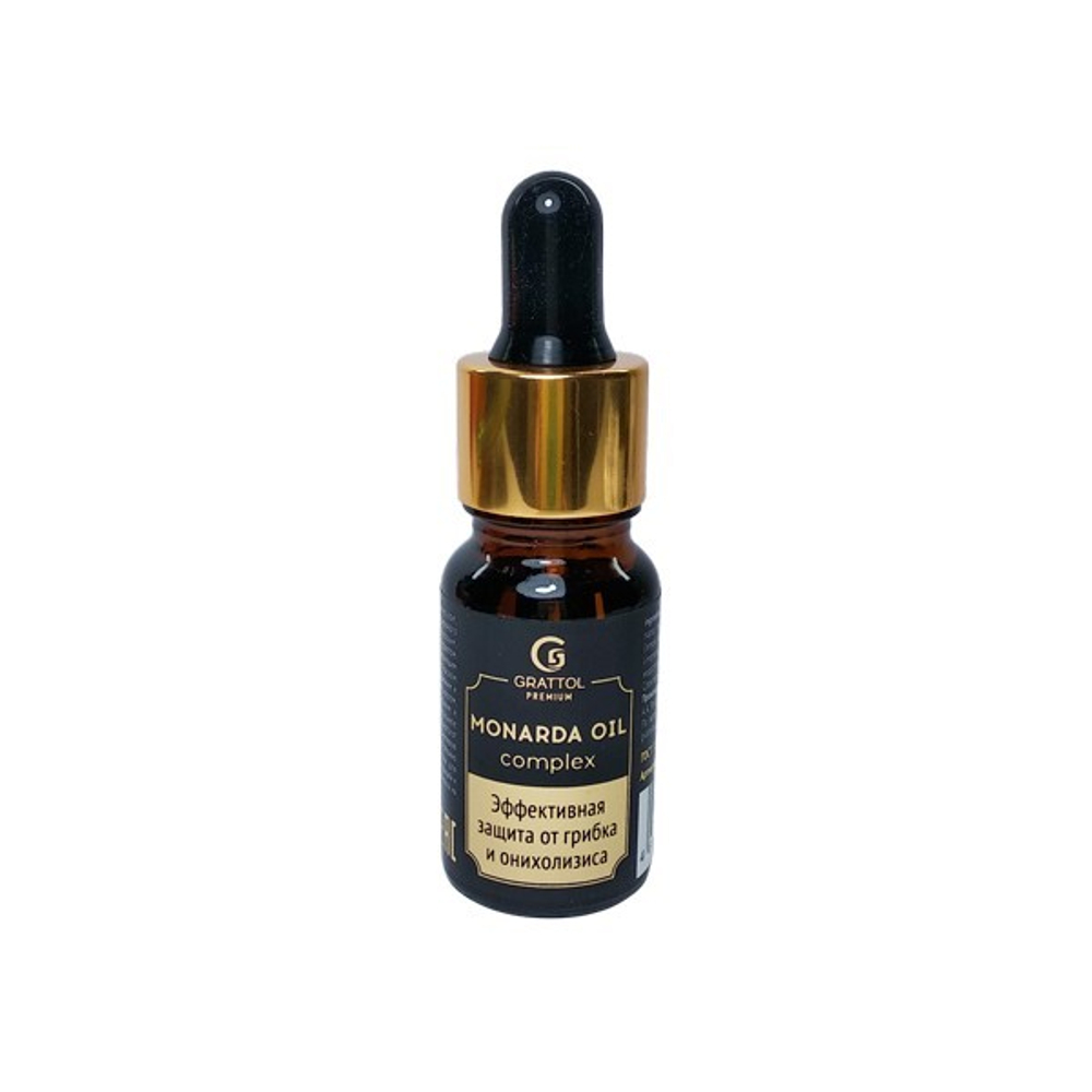 GRATTOL Масло для кутикулы антибактериальное МОНАРДА Premium Cuticle oil, 10 мл