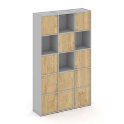 Locker plus Комплект №9 LK.K-009 Серый/Тиквуд Светлый 1188*350*1983