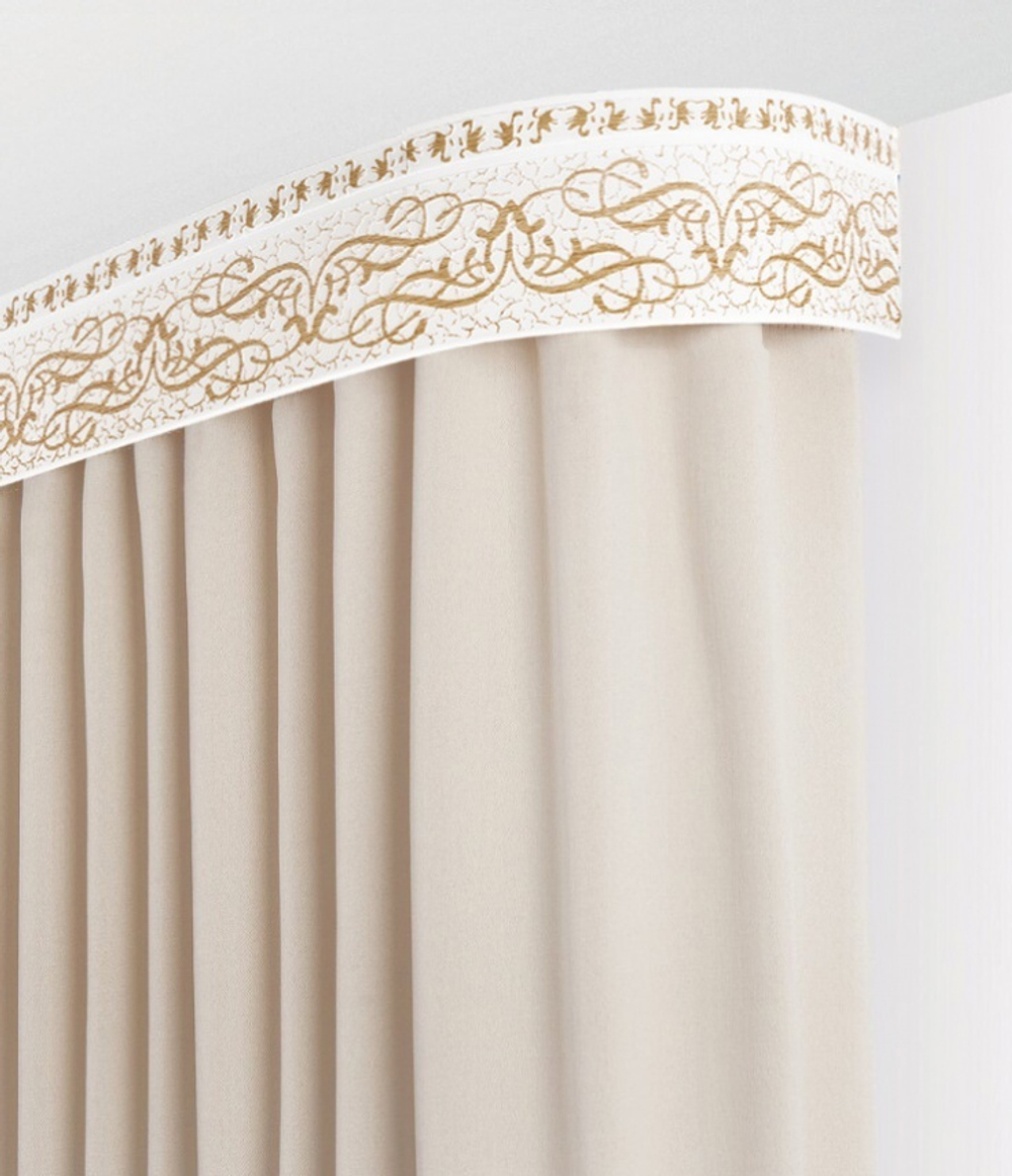 Пластиковый карниз с тиснением Legrand 3-х рядный Прима 2000 мм