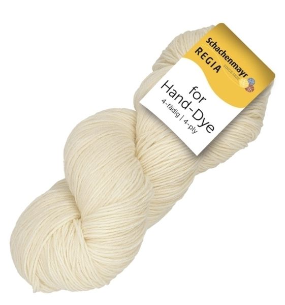 Regia for Hand-Dye ДЛЯ ОКРАШИВАНИЯ 4 нитки (75% шерсть, 25% полиамид), 100г/420м