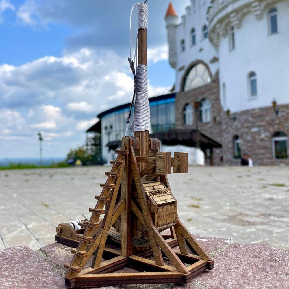 Деревянный конструктор Требушет (KUDRIAVSKIY)
