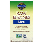 Garden of Life, RAW Enzymes, ферменты для мужчин, 90 вегетарианских капсул