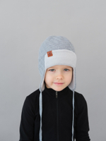 Шапка весенняя/осенняя вязаная (Стальной) ТОКИ