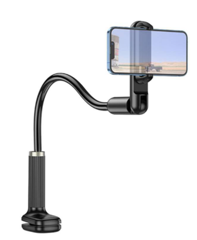 Держатель настольный HOCO HD10, на прищепке, гибкий Black