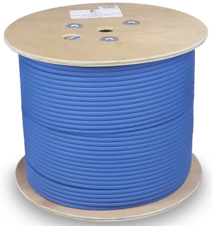 Кабель витая пара S/FTP 8 кат. 4 пары Cabeus SSTP-4P-Cat.8-SOLID-IN-LSZH-BL