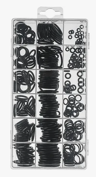 Набор пластик кейс  КОЛЬЦА резиновые 279шт (789002) 3-22мм NEW GALAXY
