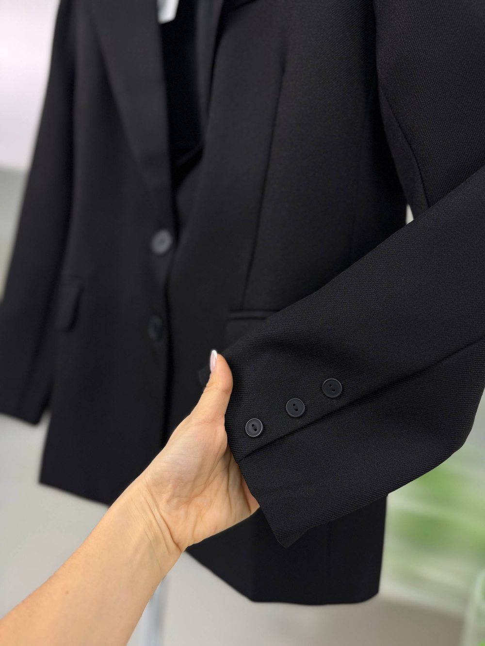 Блейзер женский арт. 1106 цвет "чёрный"