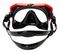 Маска Seac Appeal черно-красная рамка/черный силикон