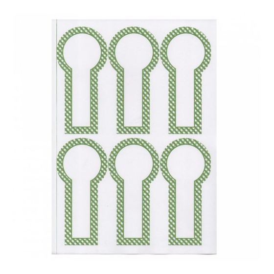 Этикетка бумажная самоклеящаяся белая, 6*12,5 см, 100 листов, 6 наклеек/лист Garcia De Pou