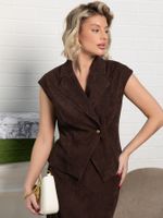 Жилет Анабель (шоколадный) Б15362-10М LT Collection
