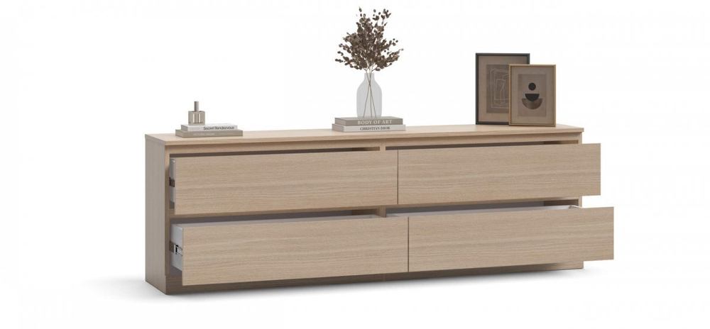 Комод ВАРМА 4Д Дуб беленый