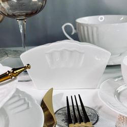 Lenardi 118-145 Салфетница RESTO в под.уп.(х64)Фарфор