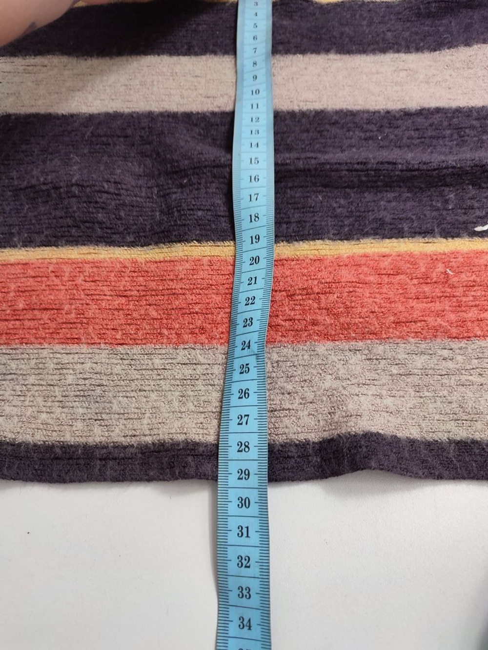 Шарф в полоску шерстяной