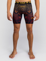 Шорты компрессионные Venum Quetzal Fury Black/Fury Red/Tangerine