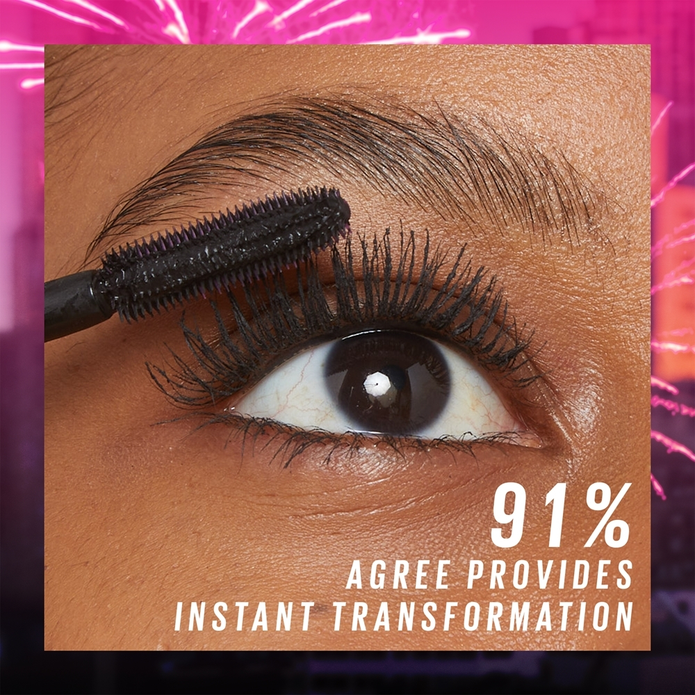 MAYBELLINE NEW YORK Lash Sensational Electro Black - Объемная, удлиняющая и подкручивающая тушь для ресниц суперчерного цвета, 10 ml