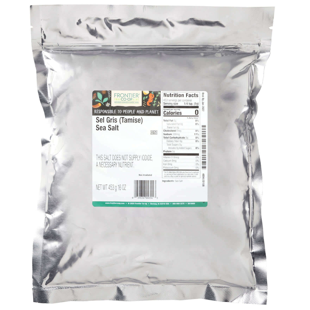 Frontier Co-op, Тамизская морская соль, 453 г (16 унций)