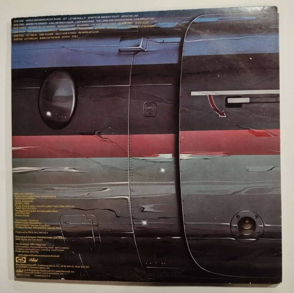 Винтажная виниловая пластинка LP Paul McCartney Wings Over America 3LP (USA 1976)