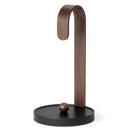 Держатель для бумажных полотенец bellwood, черный/орех