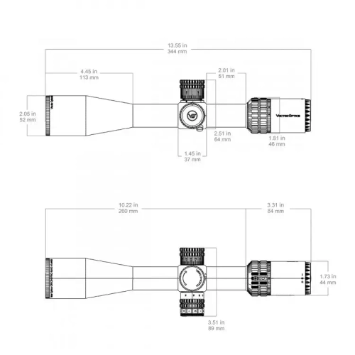 Прицел Vector Optics ORION PRO MAX 4-16x44 HD FFP MIL (SCFF-59)