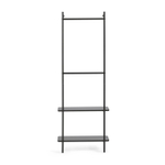 Вешалка для одежды Galatia из меламина и металла с черной отделкой 60 x 162 см