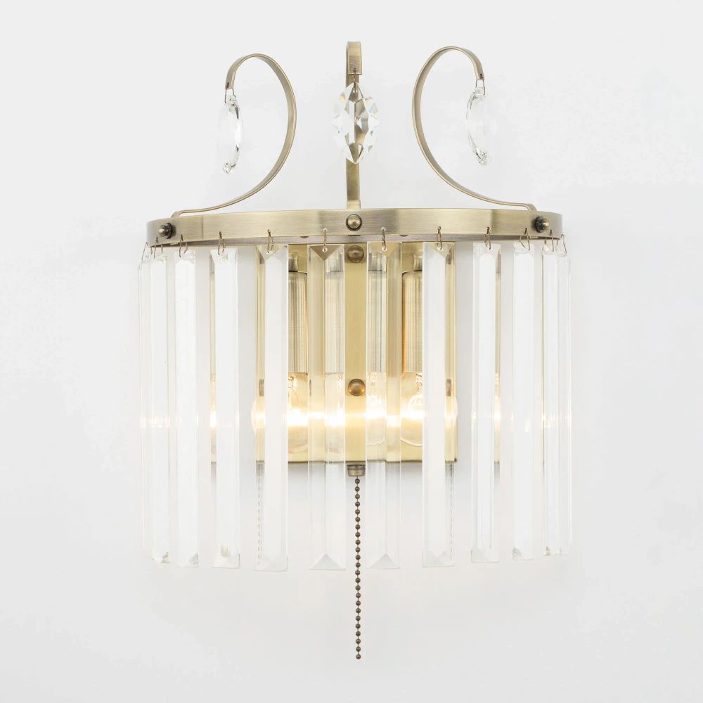 Citilux Инга CL335323 Бра хрустальное с выключателем Бронза