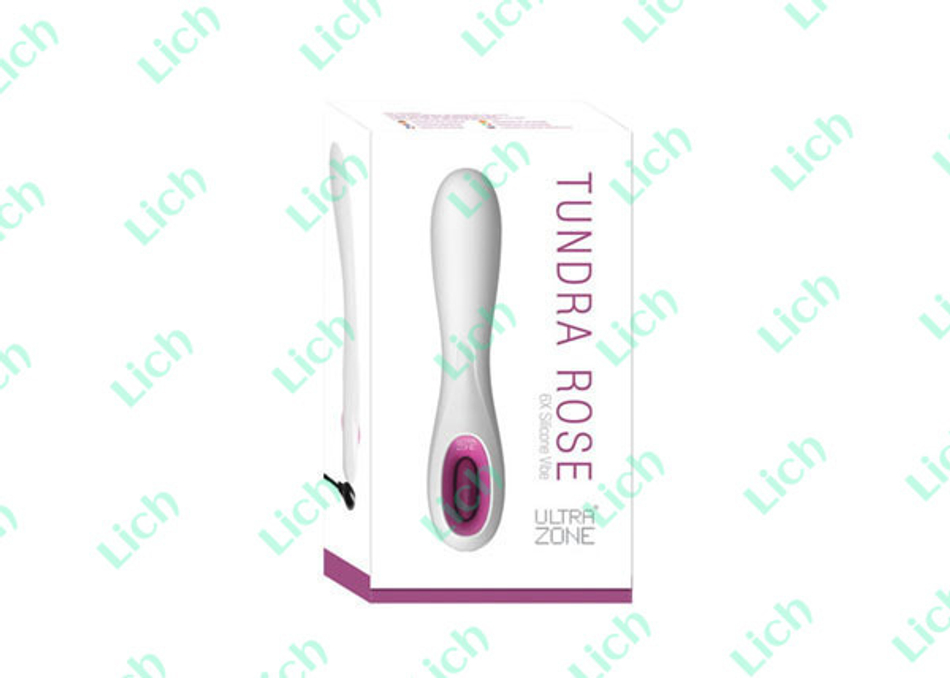 Подзаряжаемый минивибромассажер Tundra Rose, 12 см