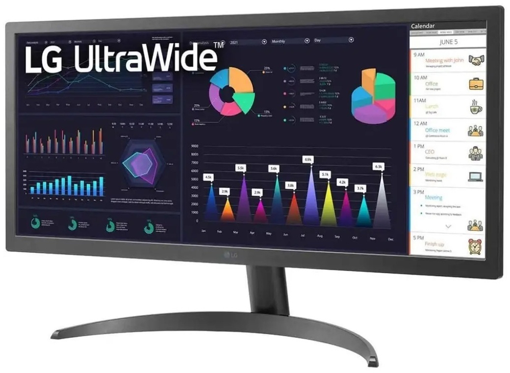 Монитор LG 26WQ500-B черный