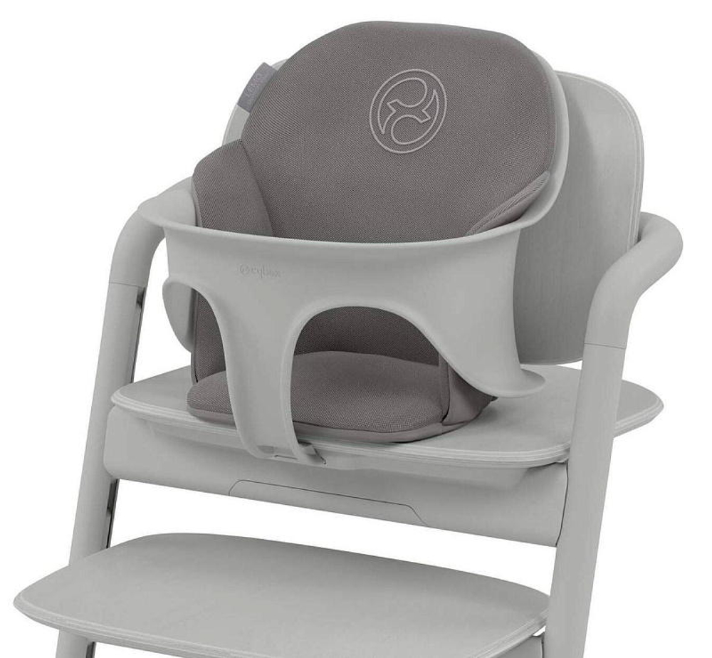 Стульчик для кормления Cybex Lemo 4 в 1 с мягкими чехлами Comfort Inlay Stunning Black/Suede Grey