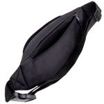 Сумка на пояс BRAUBERG RIO, два отделения, черная, 38х12х8см, 270822