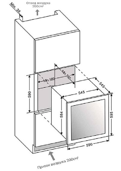 Винный холодильник Dunavox DAB-36.80DW