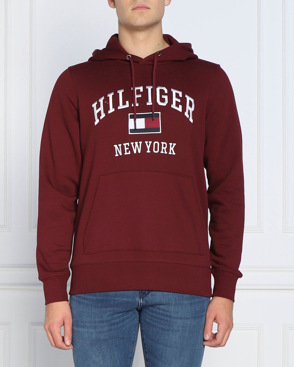 Худи modern Tommy Hilfiger - бордовый(MW0MW28173)
