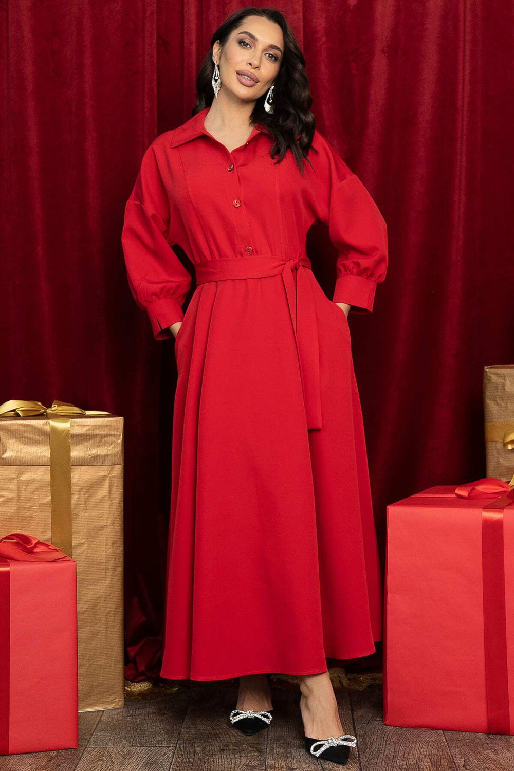 Платье Вечерняя симфония (красное) П14466-30М LT Collection