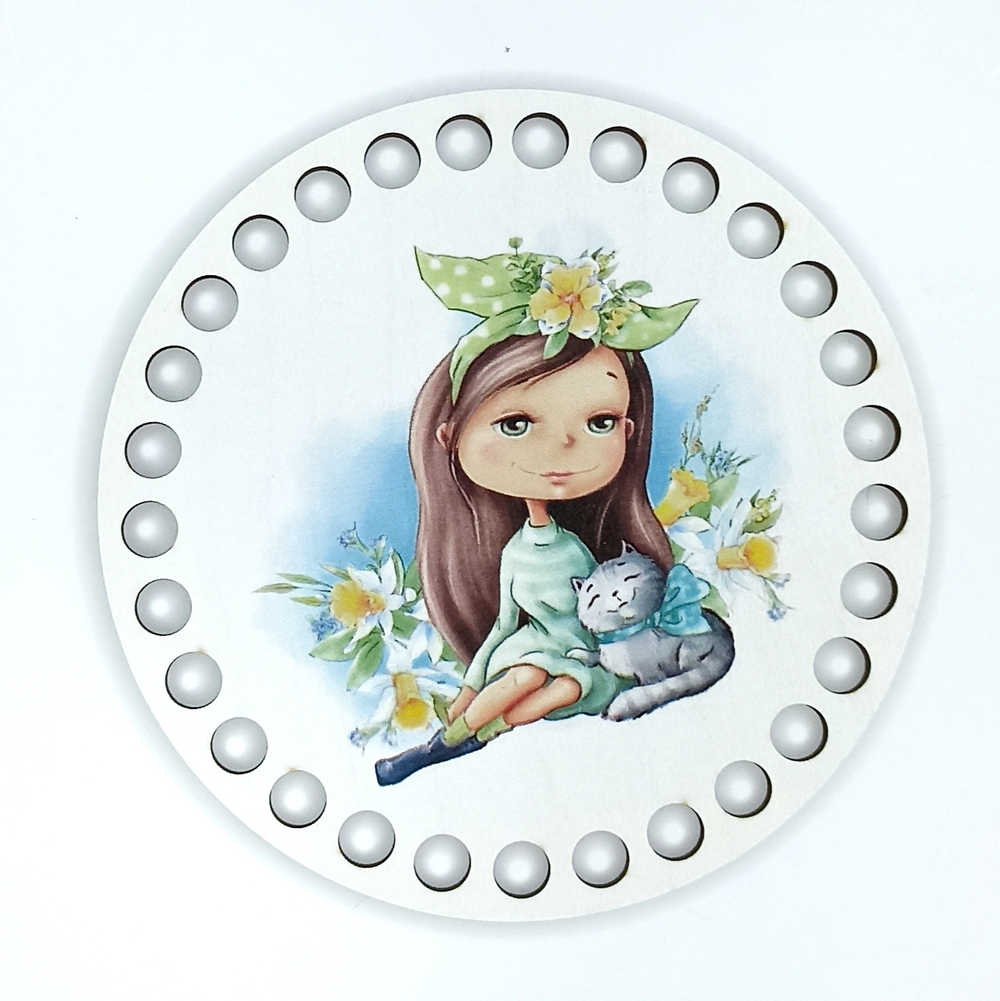 Донышко Принт Детское 12см Девочки в ассортименте